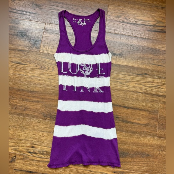 Small PINK Victoria Secret Tie Dye Tank. - Picture 1 of 3